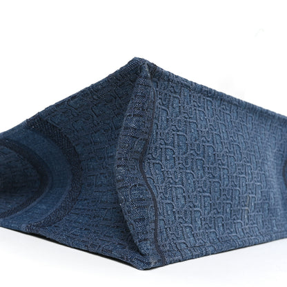 Christian Dior Oblique Denim Book Tote Denim Blue 8 of 10