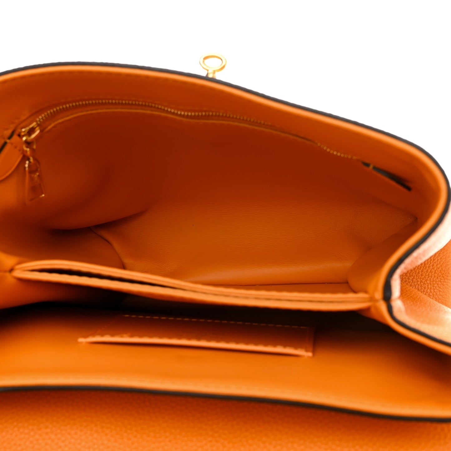 Grained Smooth Calfskin Rose Des Vents PM Amaretto
