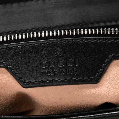 Gucci Calfskin Matelasse Aria Small GG Marmont Shoulder Bag Black 6 of 13