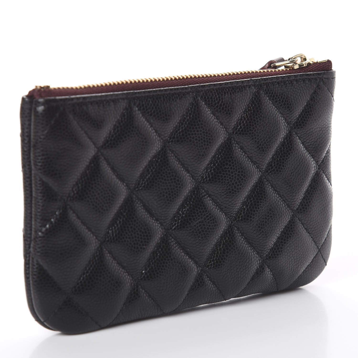 Chanel Caviar Quilted Small Cosmetic Case Black 2 of 6