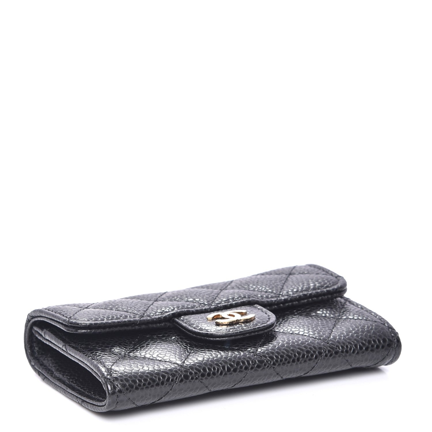 Chanel Caviar Quilted Flap Card Holder Black 4 of 8