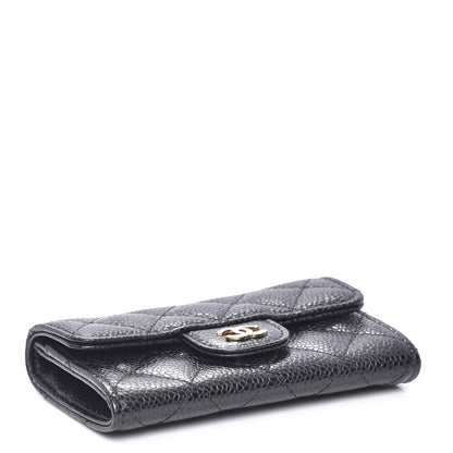 Chanel Caviar Quilted Flap Card Holder Black 4 of 8