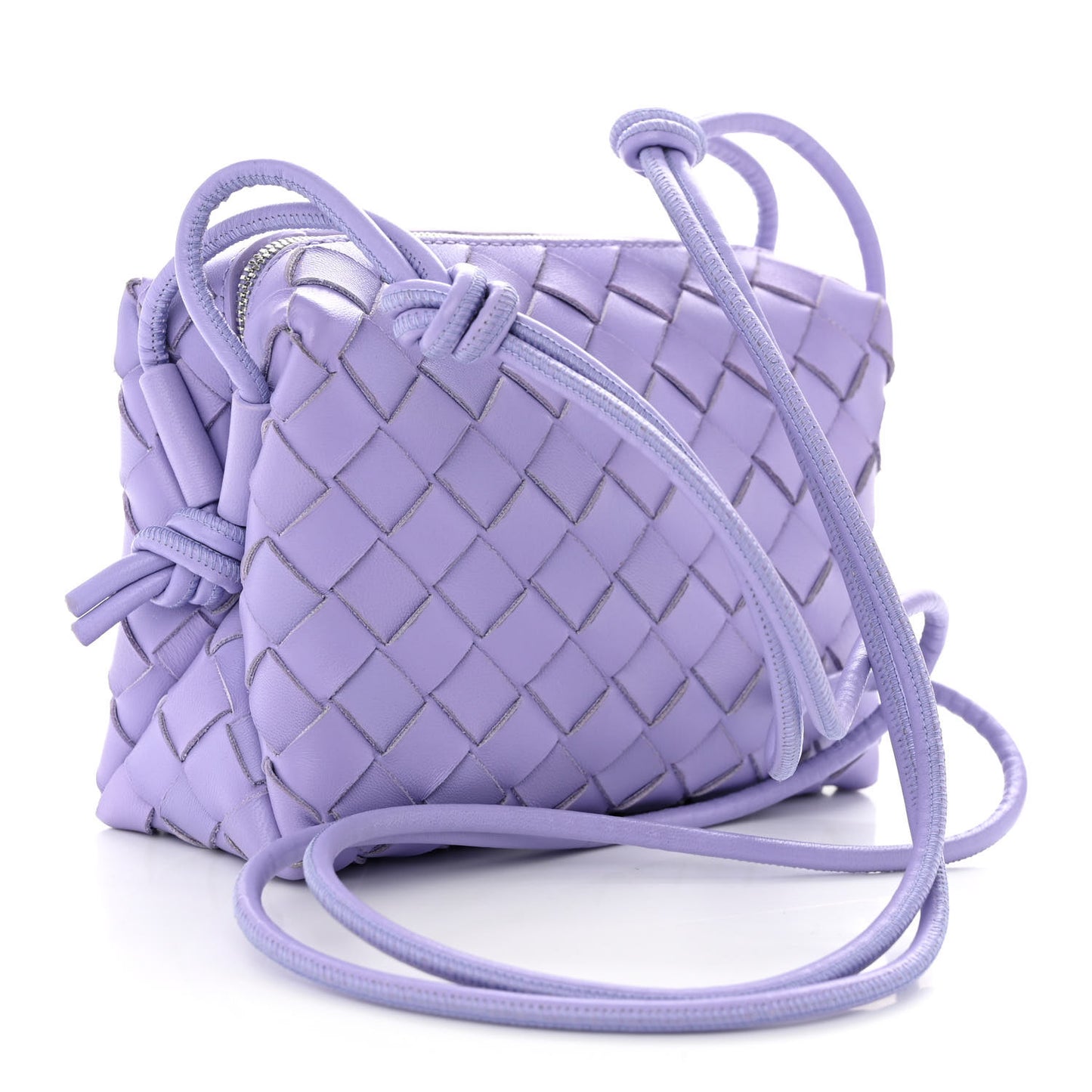 Nappa Intrecciato Mini Loop Camera Bag Wisteria