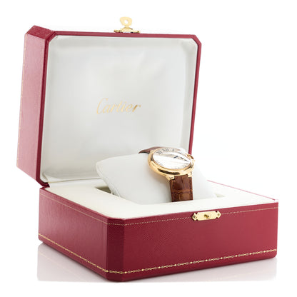 Cartier 18K Pink Gold Alligator 36mm Ballon Bleu De Cartier Automatic Watch Brown 5 of 5