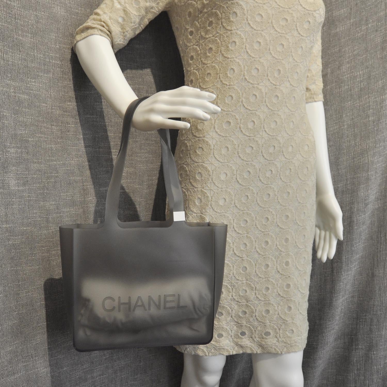 Chanel Jelly Rubber Tote Gray 2 of 8
