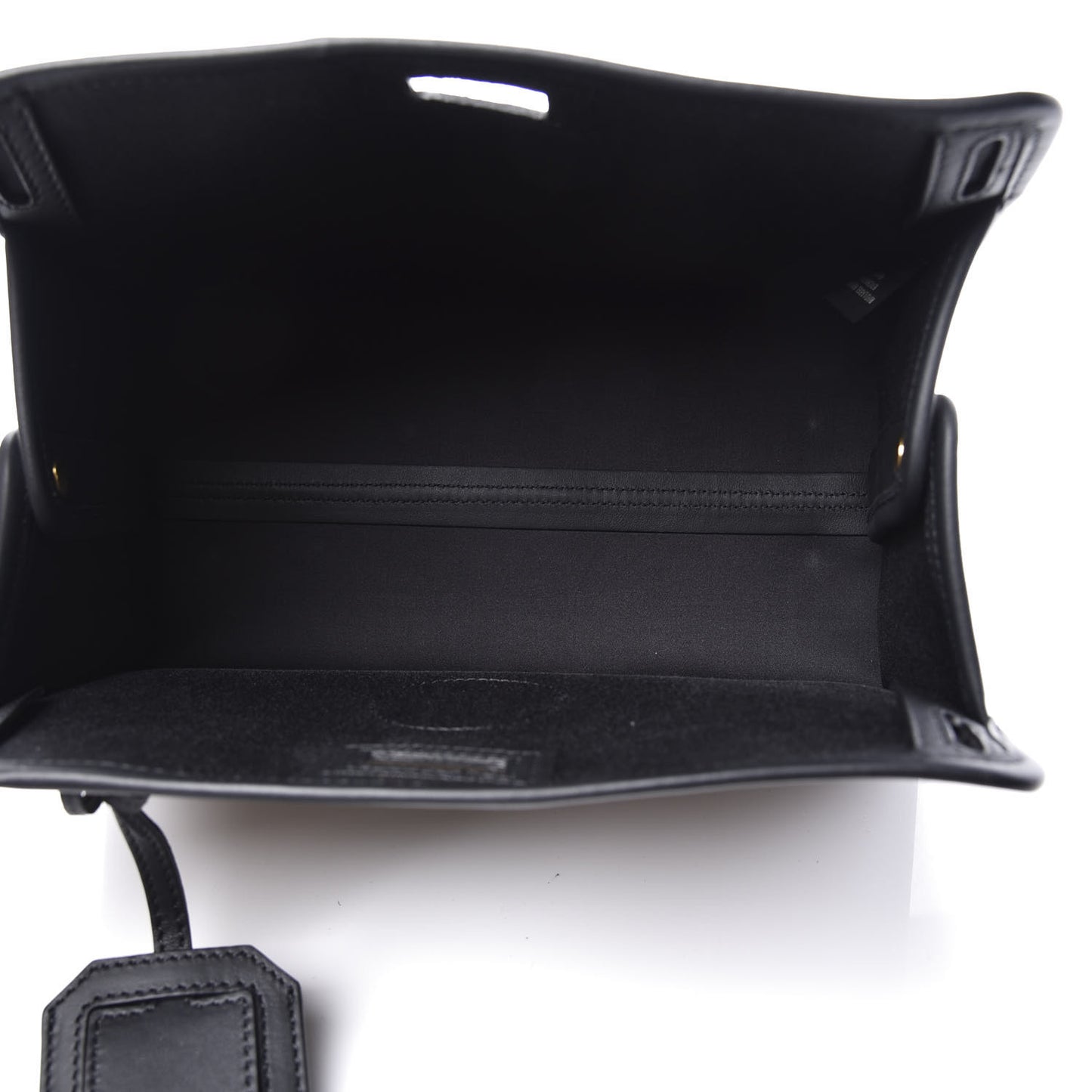 Glazed Fabric Vitello Century FF 1974 Stamp Patch Mini Peekaboo Defender Cover Mogano Panna Black