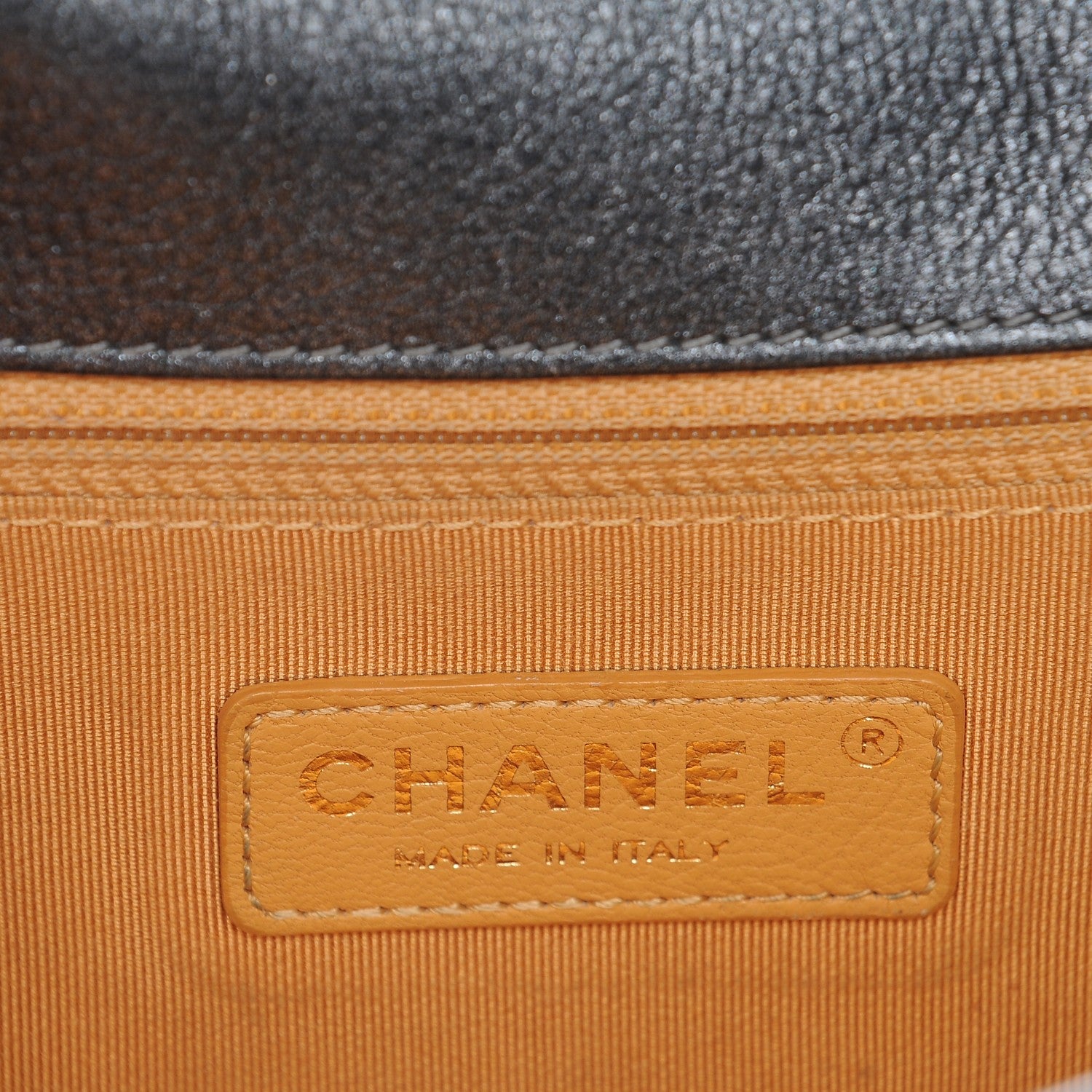 Chanel Metallic Calfskin Quilted New Medium Boy Flap Dark Grey 6 of 8