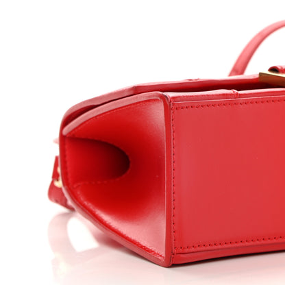 Balenciaga Shiny Box Calfskin Hourglass Top Handle Bag XS Bright Red 10 of 17
