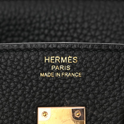 Hermes Togo Birkin 25 Black 6 of 11