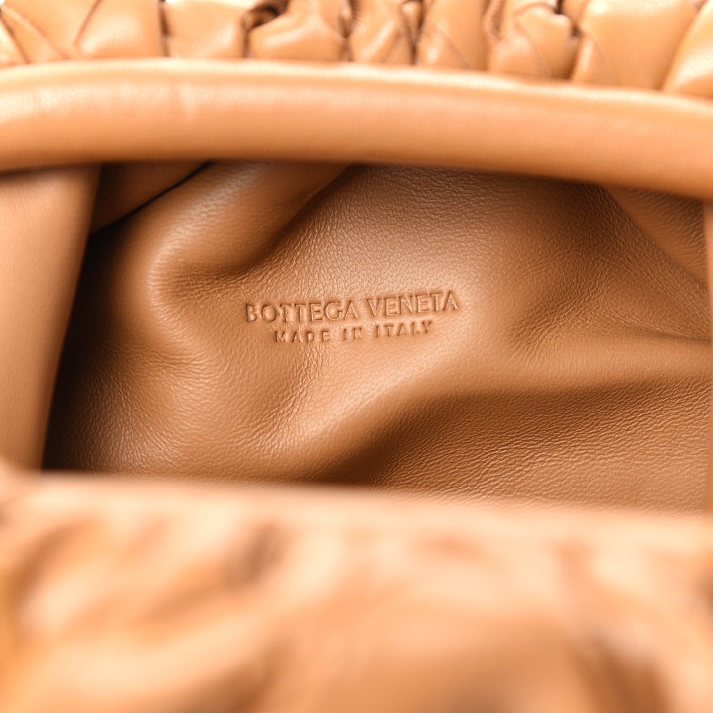 Nappa Intrecciato The Mini Pouch Carmel