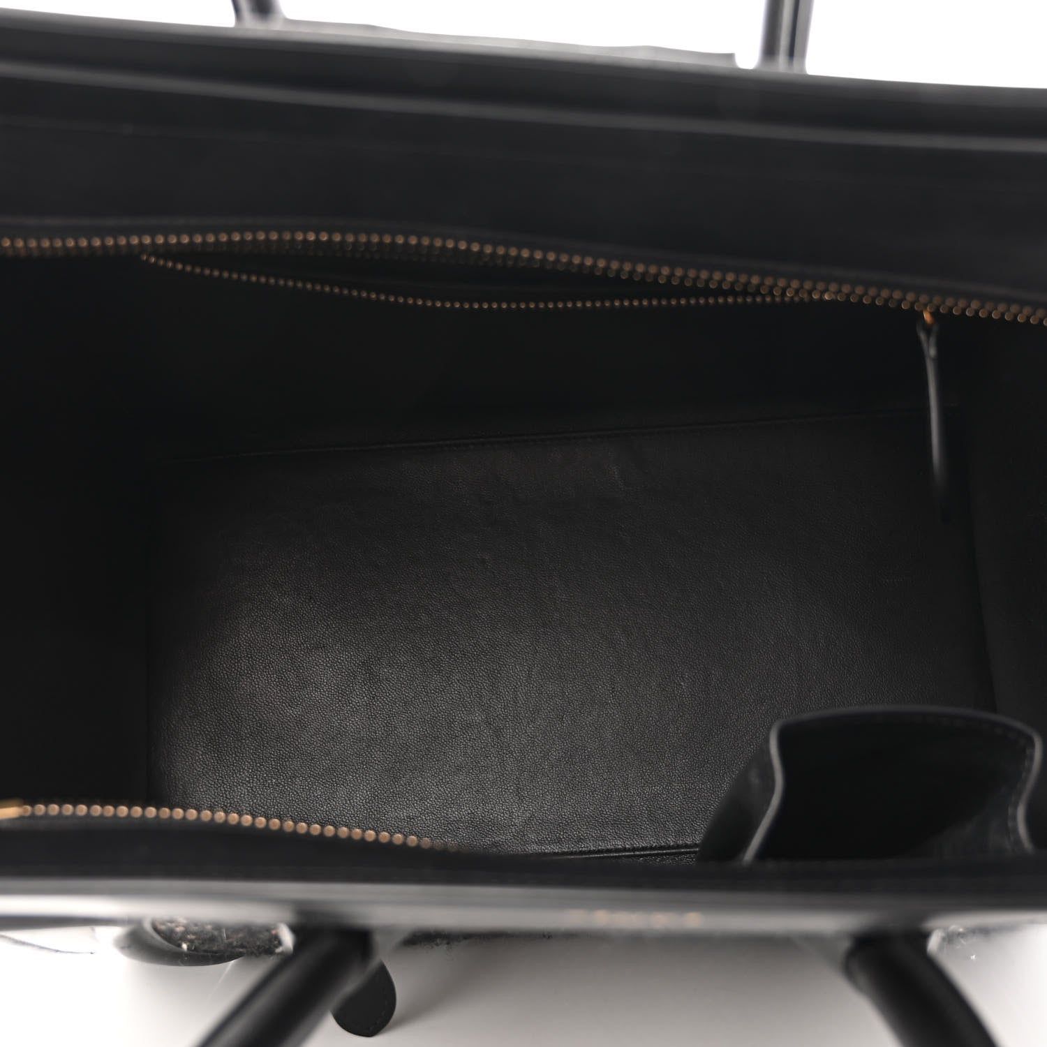 Celine Twill Smooth Calfskin Mini Luggage Dune Black 5 of 9