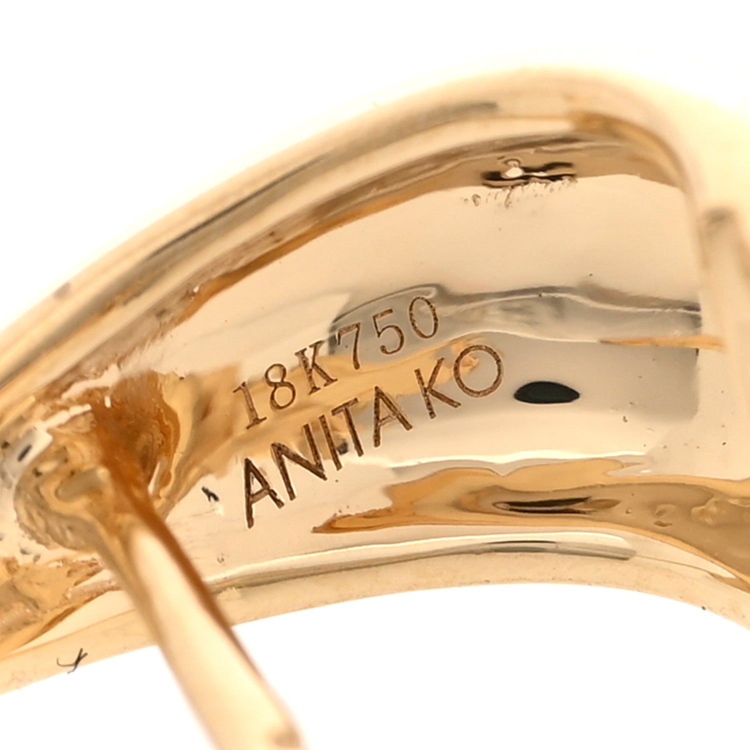 Anita Ko 18K Yellow Gold Small Claw Earrings 4 of 5