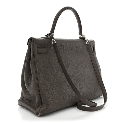 Hermes Togo Kelly Retourne 35 Etain 3 of 13