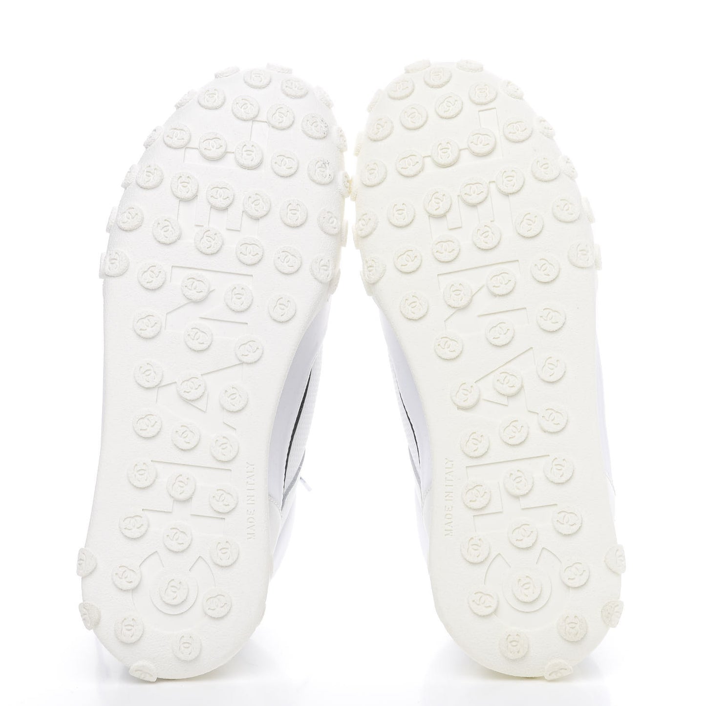 Calfskin Mesh Lycra Womens Logo High Top Sneakers 37 White
