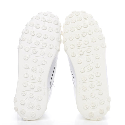 Chanel Calfskin Mesh Lycra Womens Logo High Top Sneakers 37 White 5 of 10