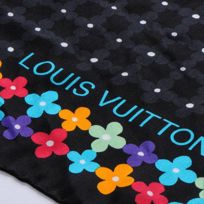 Louis Vuitton Silk Farandole Square Scarf Black 6 of 9