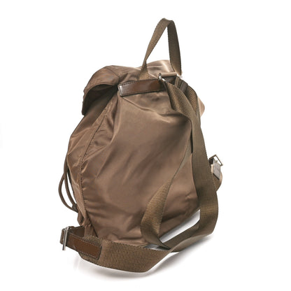Prada Nylon Vela Medium Cinch Backpack Antilope 3 of 9