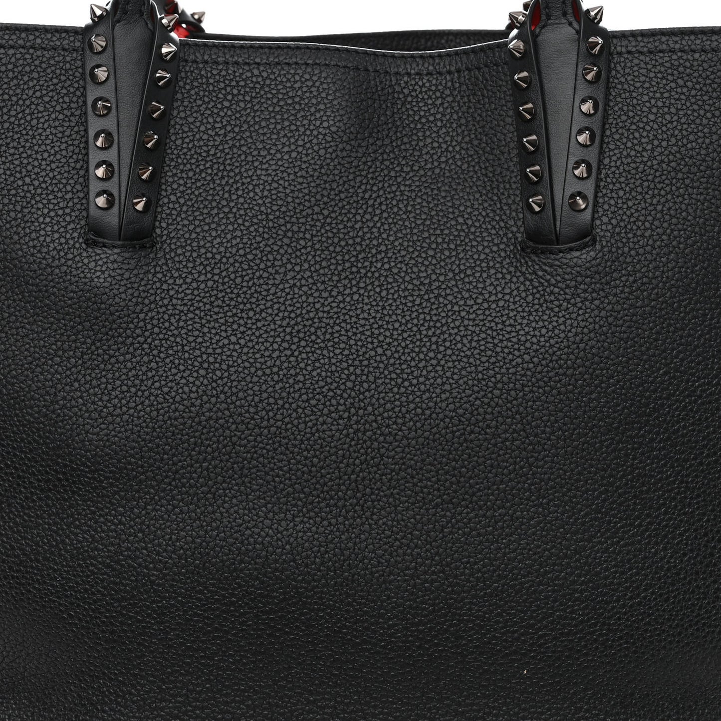 Calfskin Spikes East West Cabata Tote Black