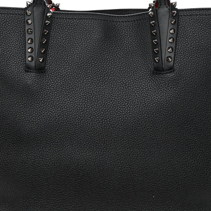 Christian Louboutin Calfskin Spikes East West Cabata Tote Black 10 of 12