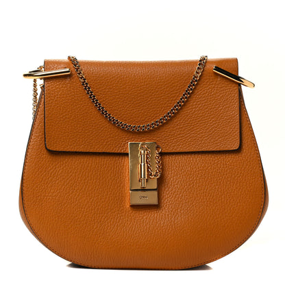 Chloe Grained Lambskin Drew Shoulder Bag Caramel 1 of 4