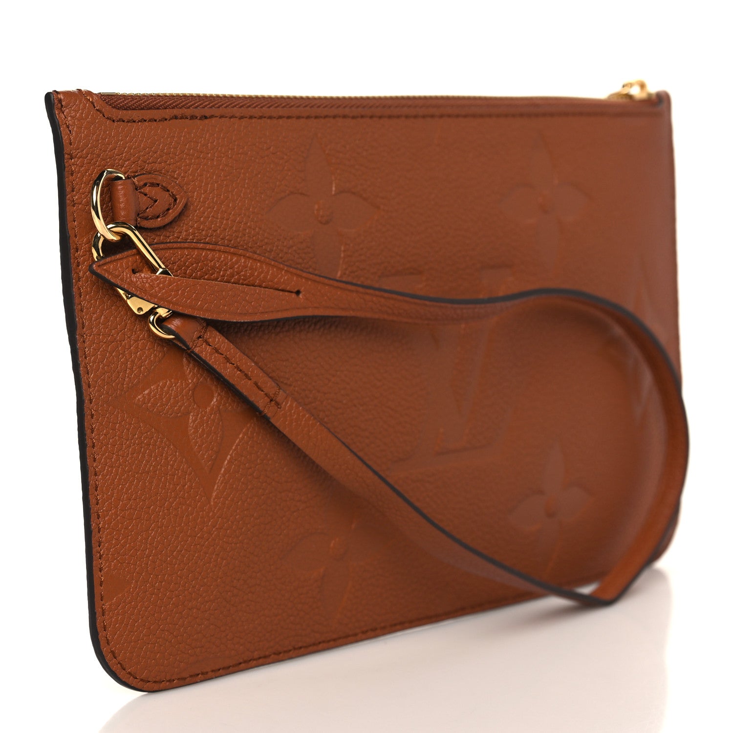 Louis Vuitton Empreinte Monogram Giant Neverfull MM Pochette Caramel 3 of 6