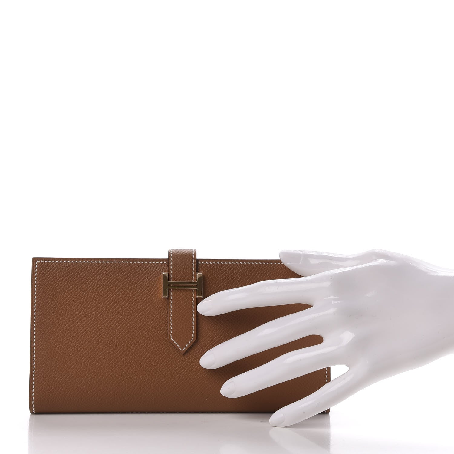 Hermes Epsom Bearn Gusset Wallet Gold 2 of 7