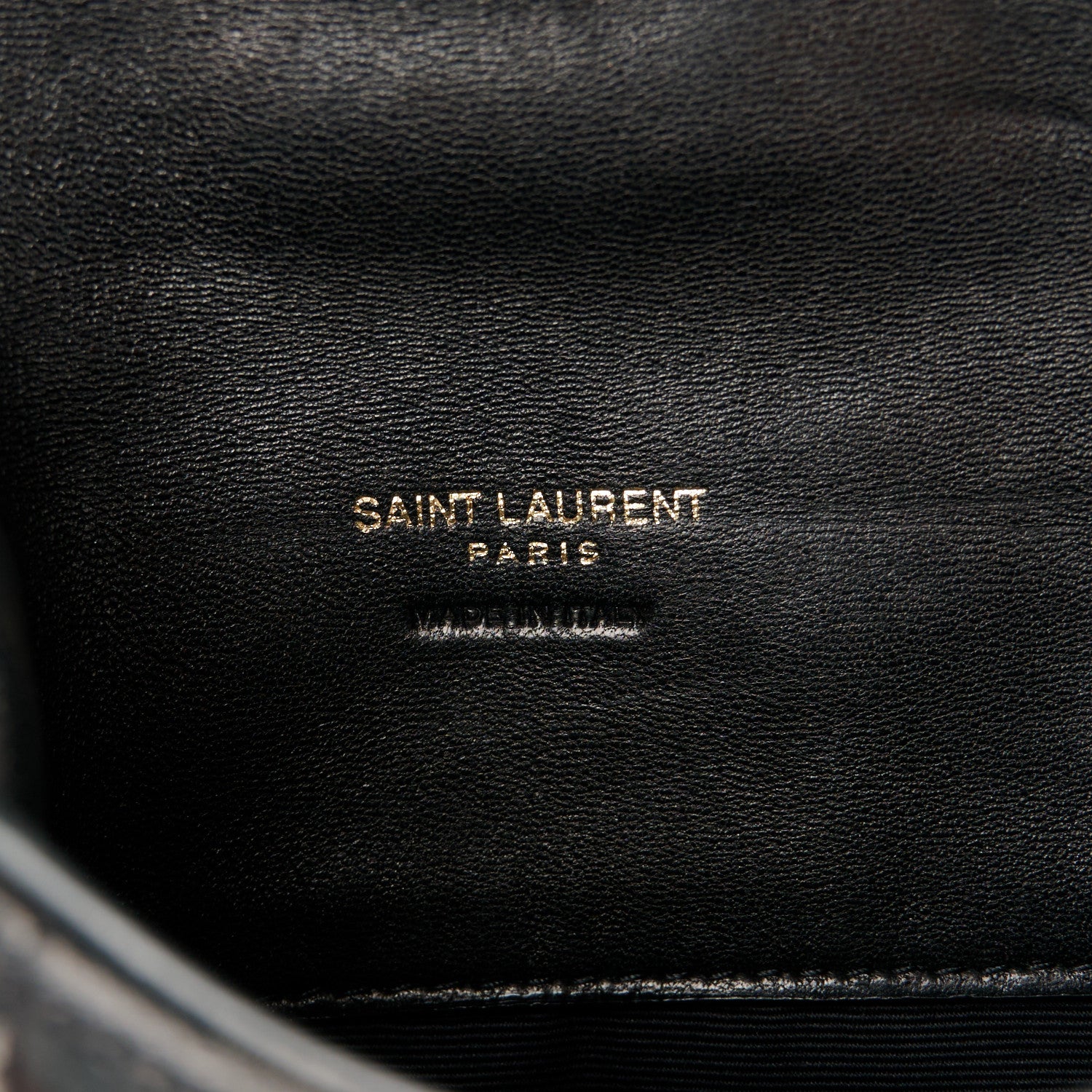Saint Laurent Lambskin Monogram Loulou Puffer Pouch Clutch Black 6 of 11