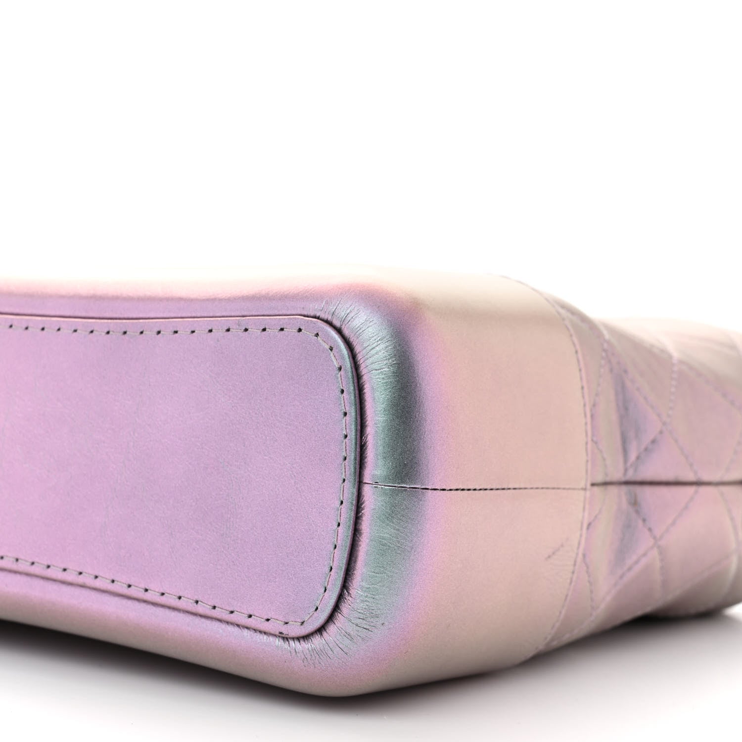 Chanel Iridescent Lambskin Calfskin Quilted Medium Gabrielle Hobo Light Purple 10 of 13