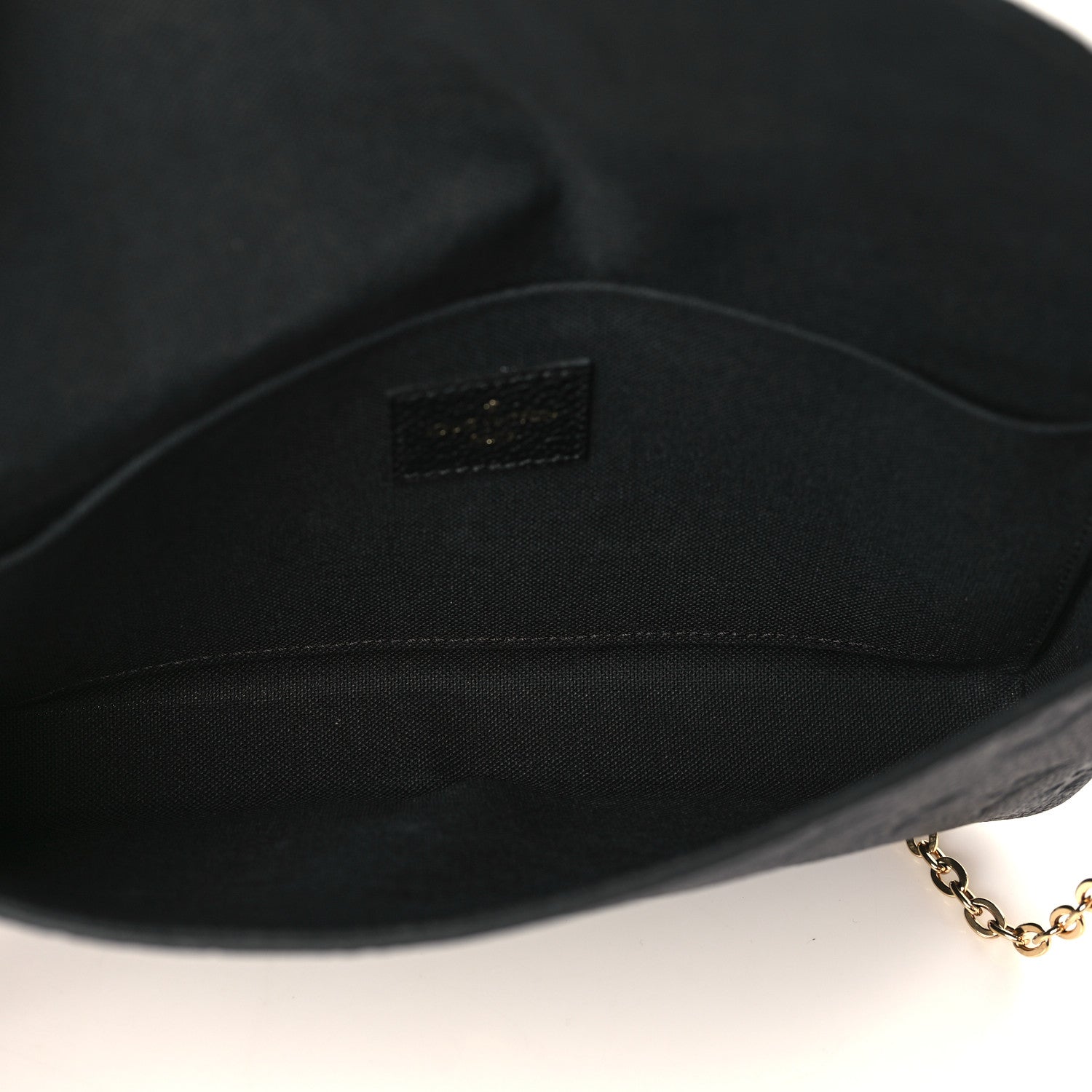 Louis Vuitton Empreinte Pochette Felicie Chain Wallet Black 6 of 11