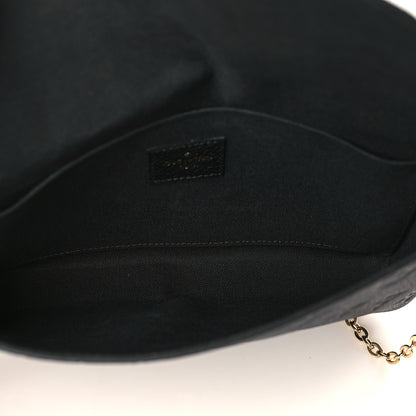 Louis Vuitton Empreinte Pochette Felicie Chain Wallet Black 6 of 11