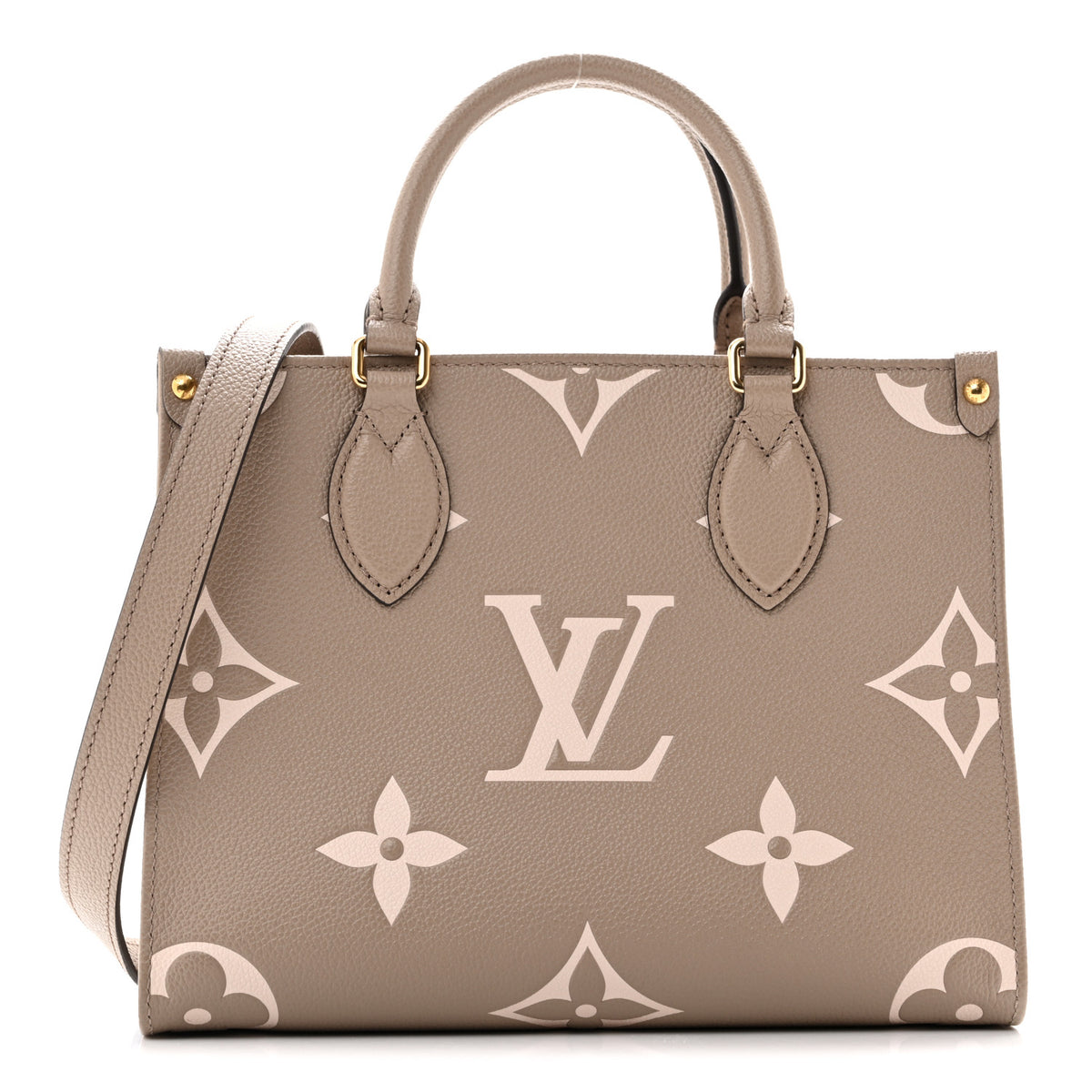 Louis Vuitton Empreinte Monogram Giant Onthego PM Tourterelle Creme 1 of 9