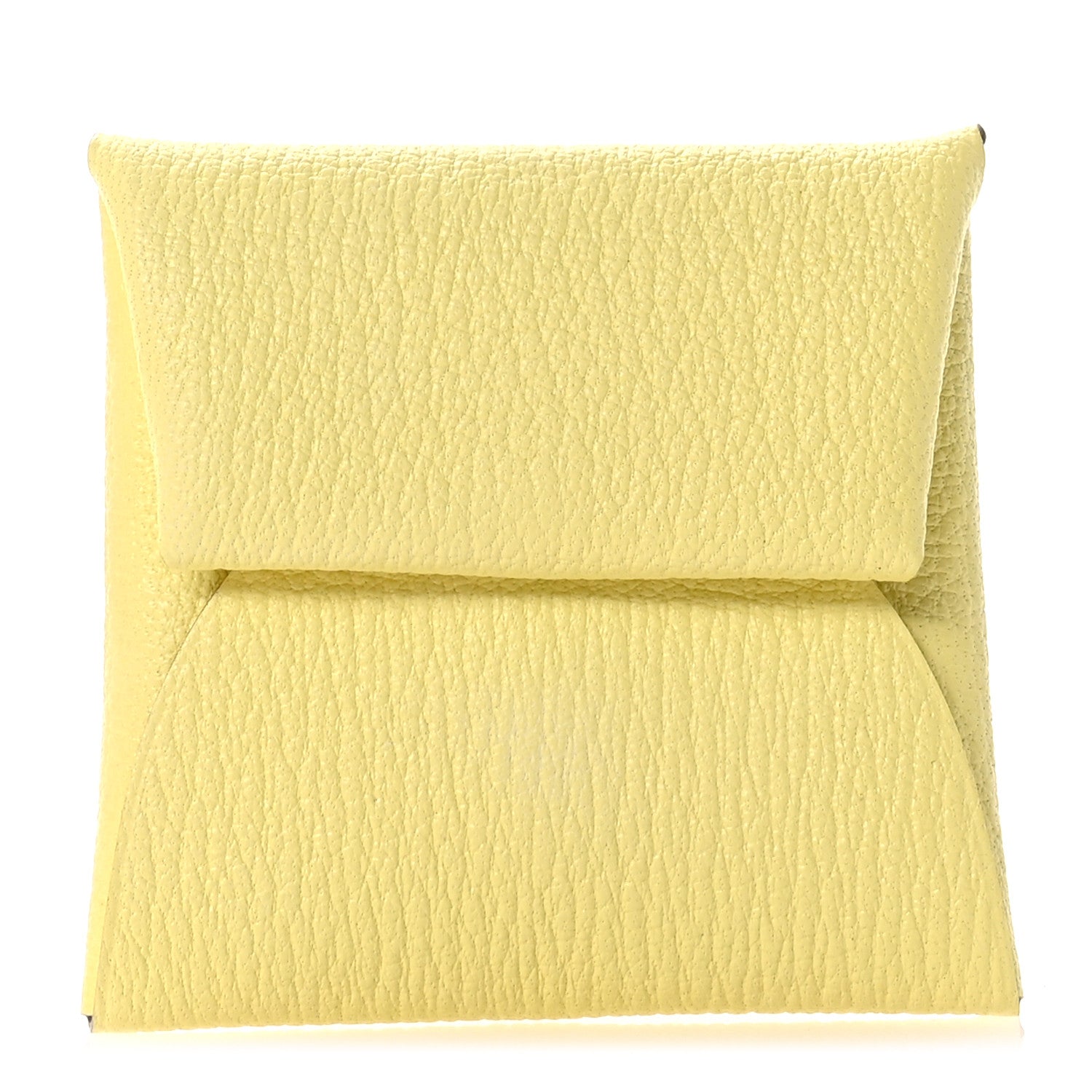 Hermes Chevre Mysore Bastia Coin Purse Lime 1 of 8