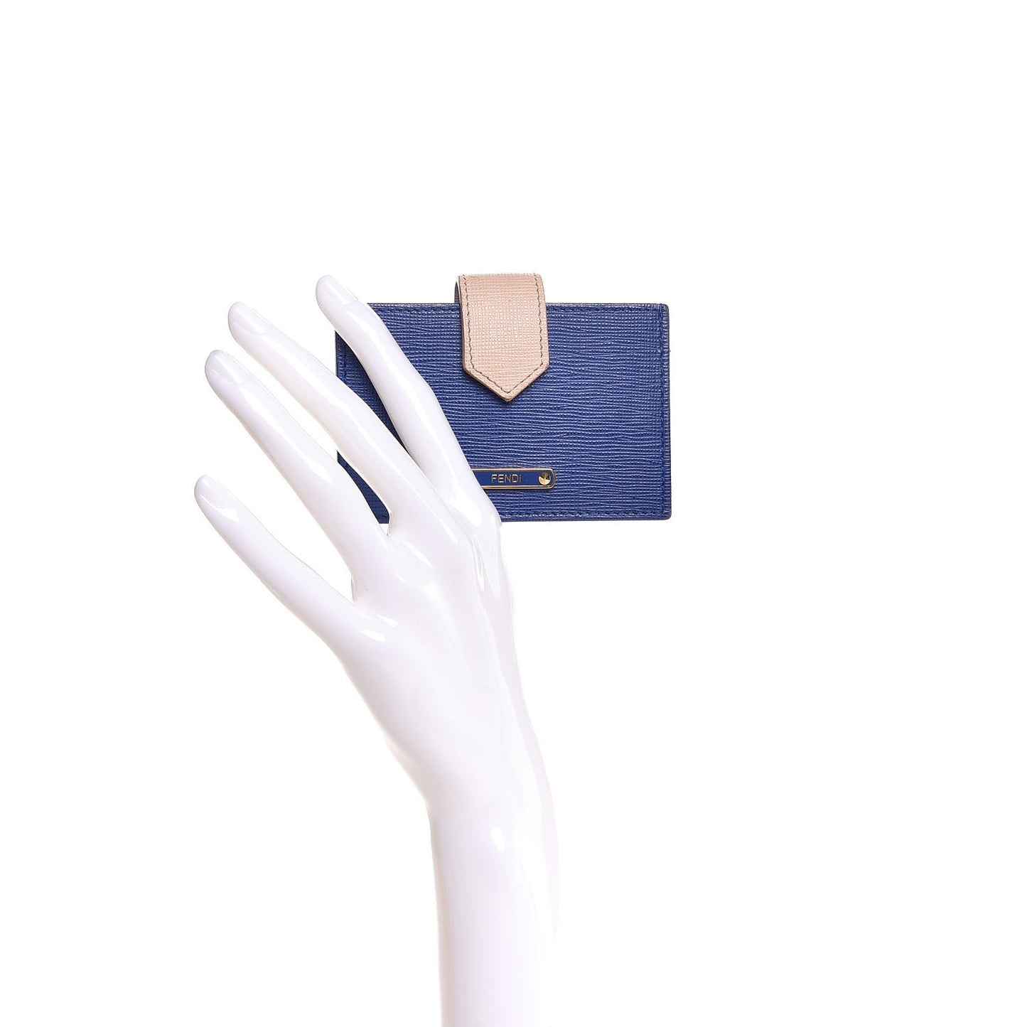 Vitello Elite Gusseted Card Holder Blue Neon Multicolor