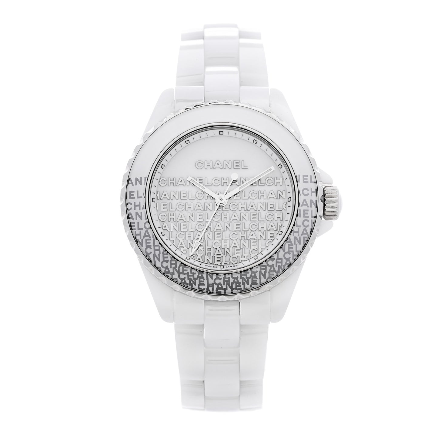 Stainless Steel Ceramic 33mm J12 Wanted de Chanel Limited Edition Quartz Watch White