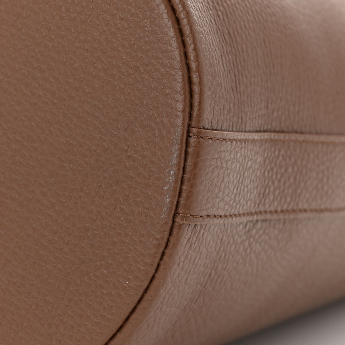 Calfskin Medium Bucket Bag Earth