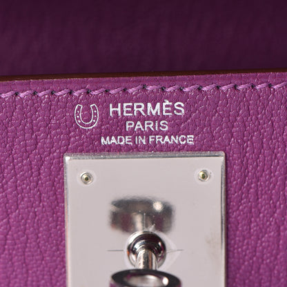 Hermes Chevre Mysore Horseshoe Kelly Retourne 28 Anemone Iris 9 of 42