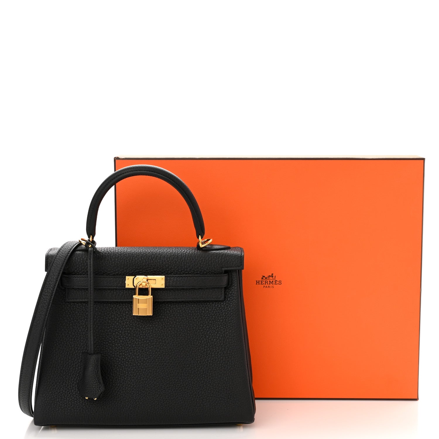 Hermes Togo Kelly Retourne 25 Black 11 of 11