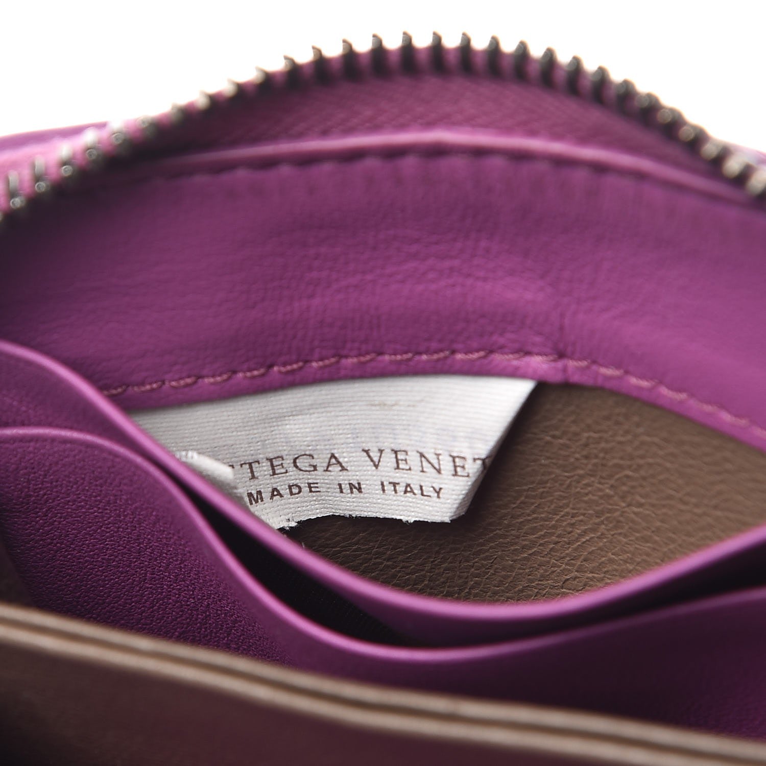 Bottega Veneta Nappa Intrecciato Zip Around Coin Purse Peony 7 of 7