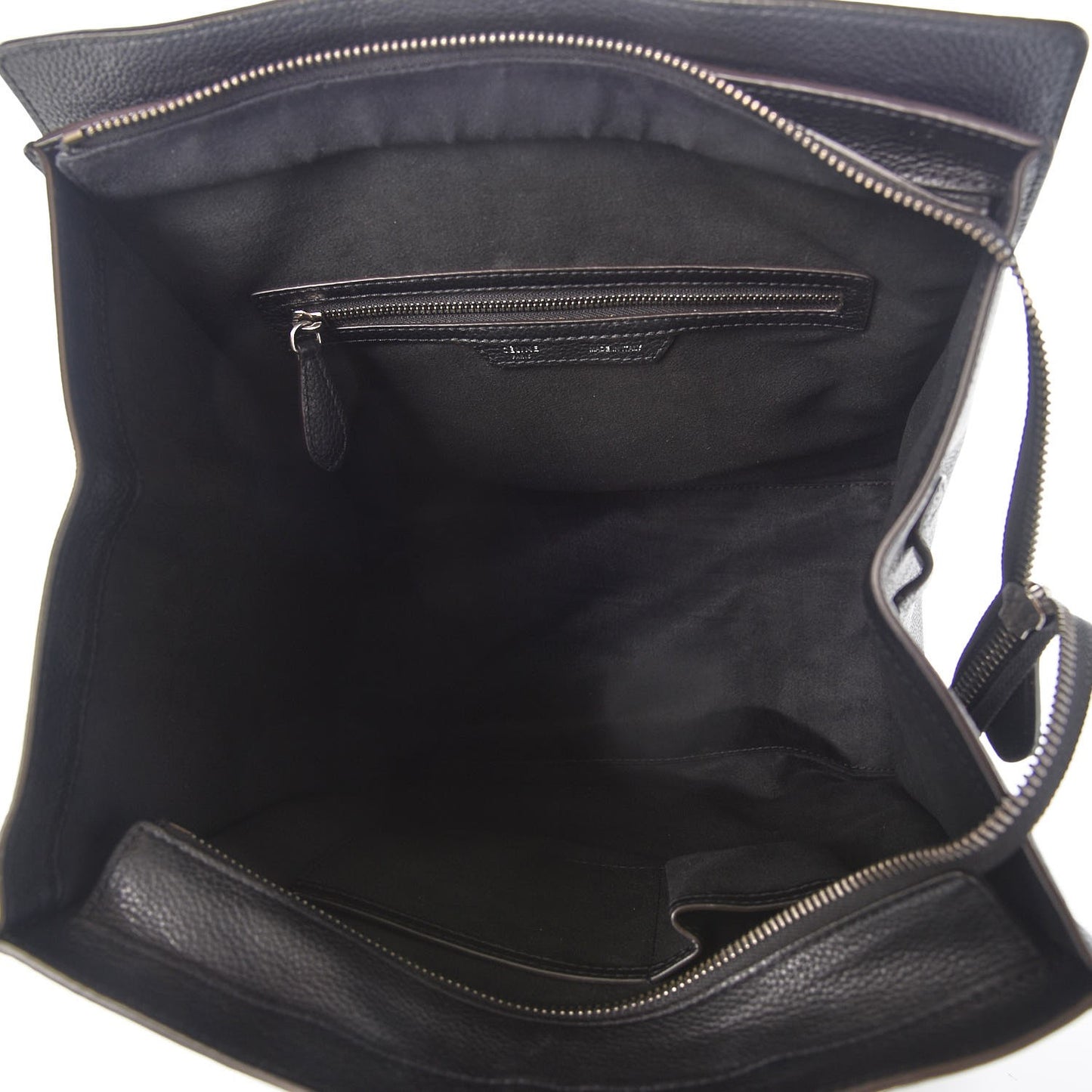 Drummed Calfskin Mini Luggage Black