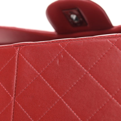 Chanel Lambskin Quilted Jumbo Double Flap Red 6 of 6