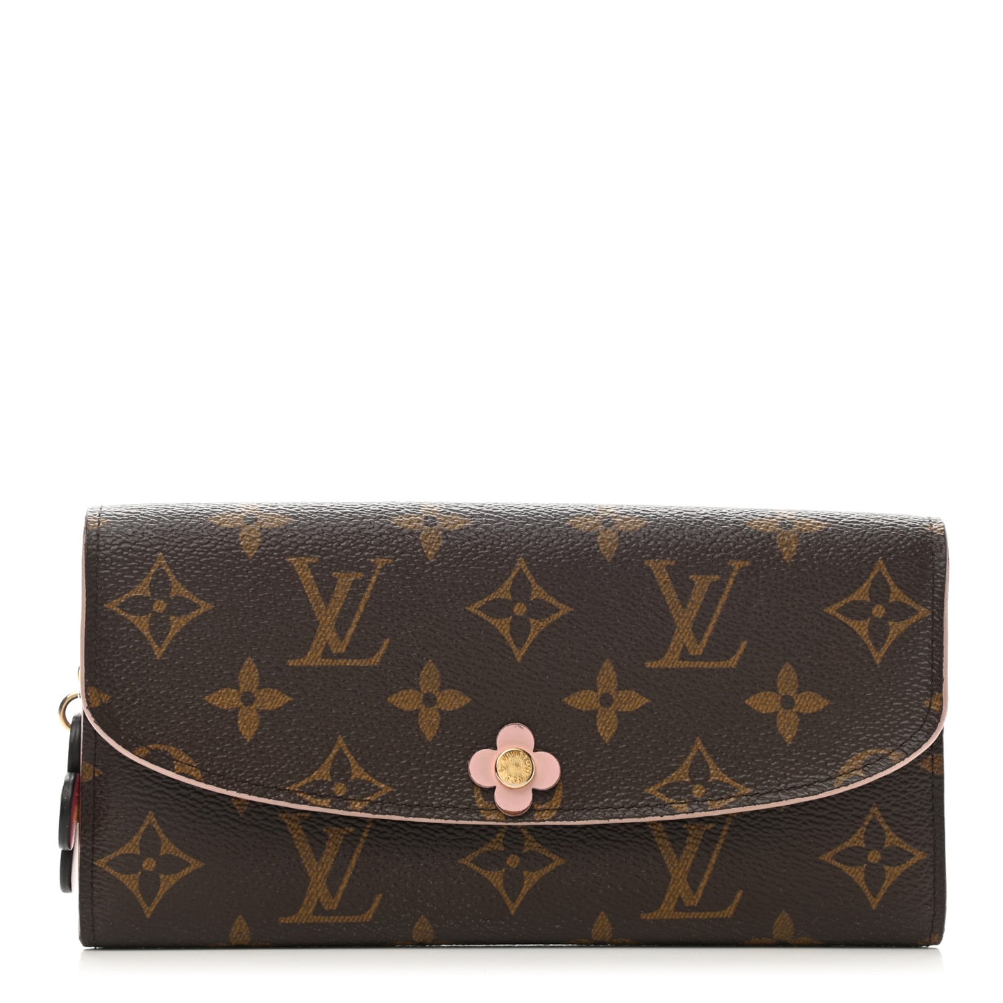 Monogram Bloom Flower Emilie Wallet Fuchsia