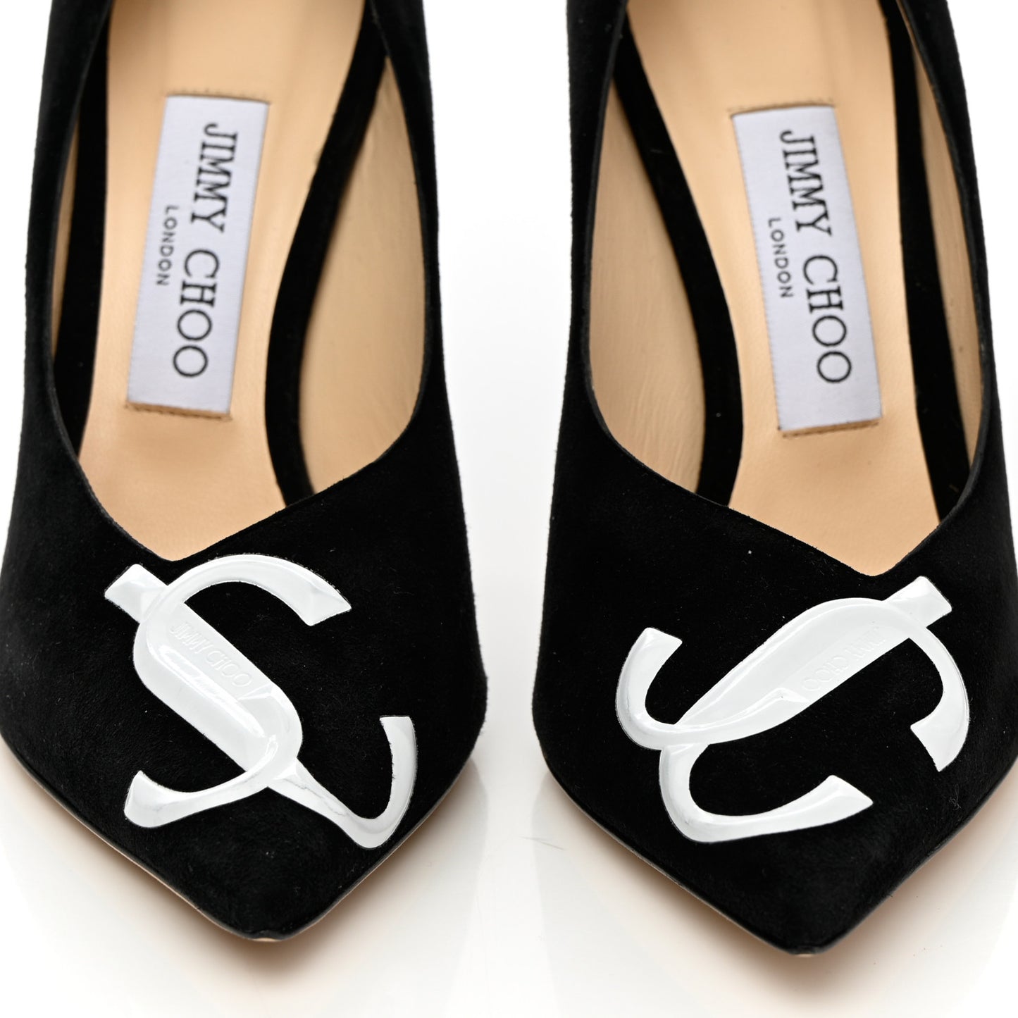 Suede Love Logo 100 Pumps 37 Black White