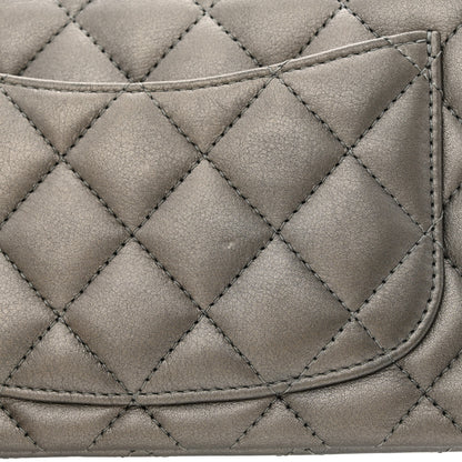 Chanel Metallic Lambskin Quilted Mini Rectangular Flap Ruthenium 11 of 11