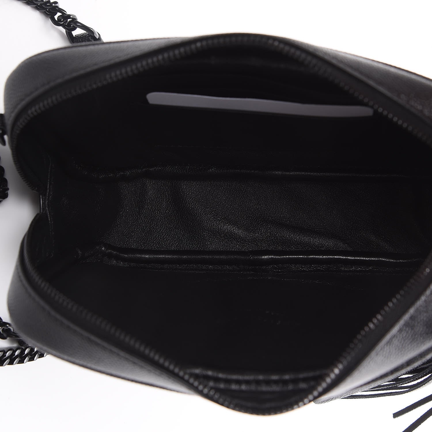 Saint Laurent Grain De Poudre Matelasse Monogram Mini Lou Camera Bag Black 5 of 11