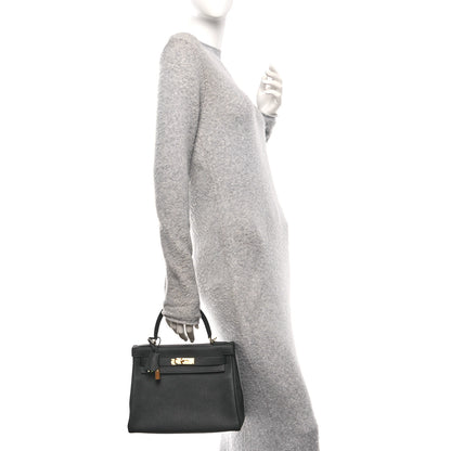 Hermes Togo Kelly Retourne 28 Black 2 of 11