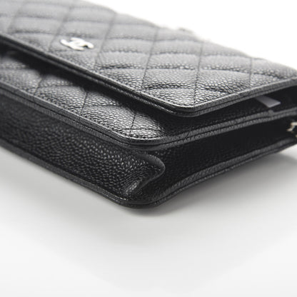 Chanel Caviar Quilted Wallet On Chain WOC Black 7 of 12