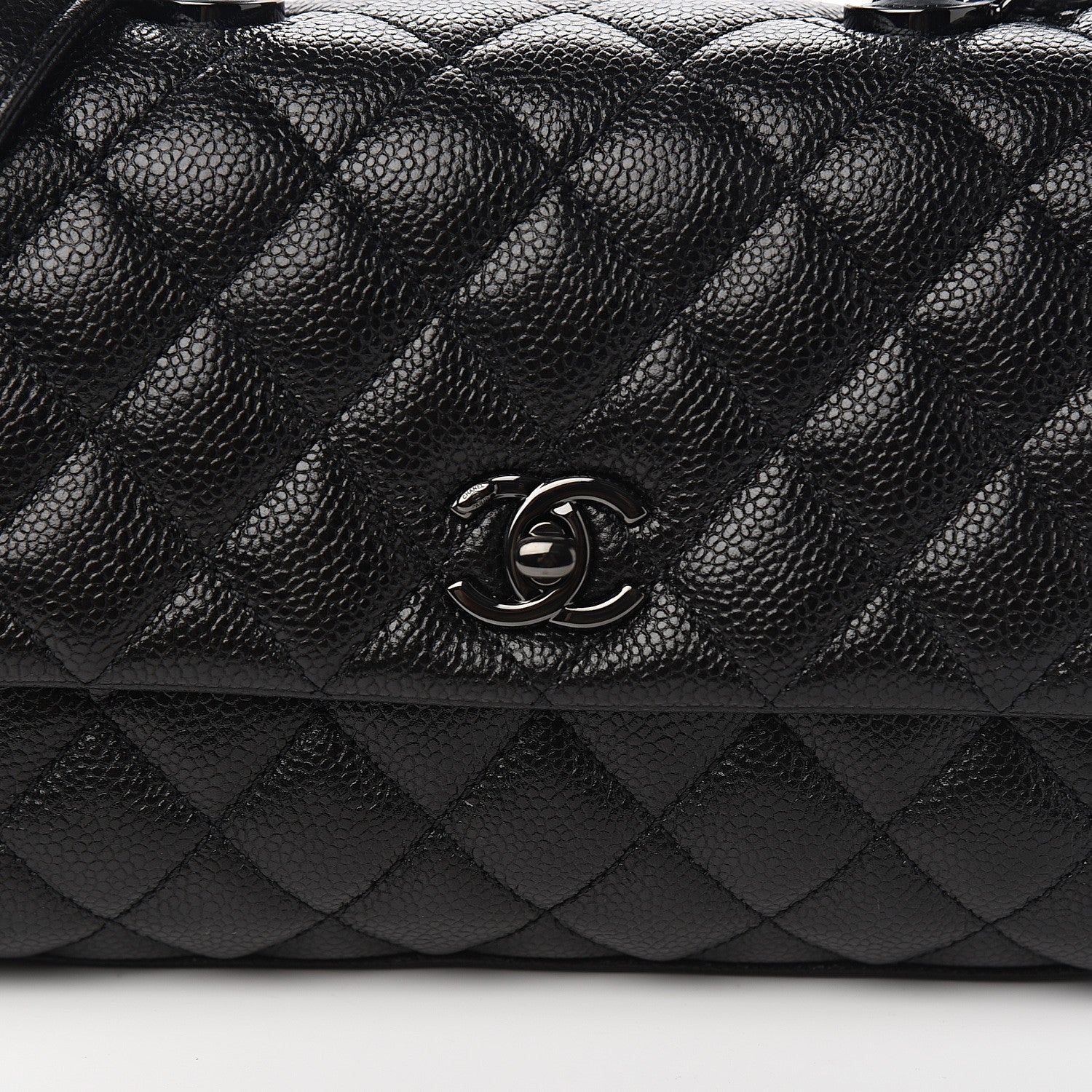 Chanel Caviar Quilted Mini Coco Handle Flap So Black 9 of 10