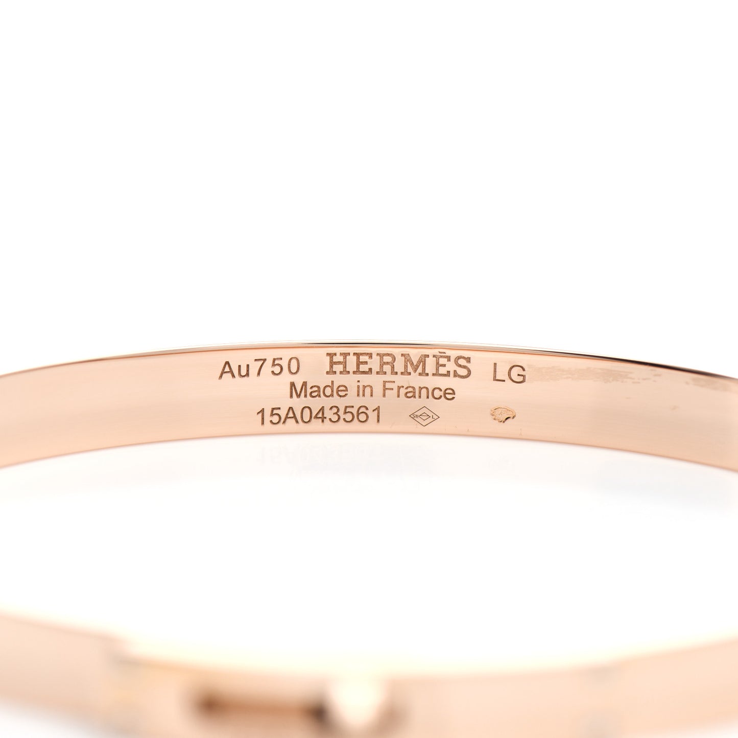 18K Rose Gold Diamond PM Kelly Bracelet LG