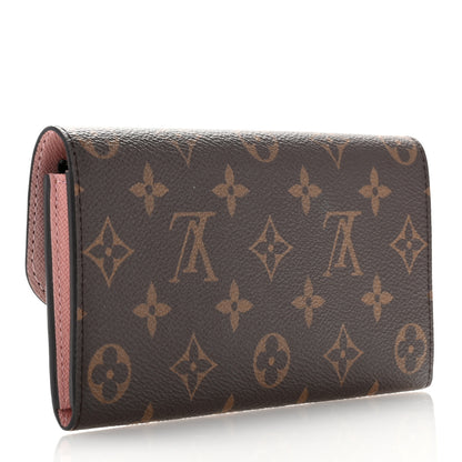 Louis Vuitton Monogram Emilie Wallet Rose Ballerine 3 of 7