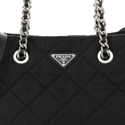 Prada Nylon Tessuto Impuntu Quilted Tote Black 8 of 10